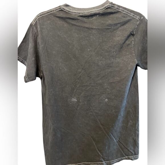 NWT Unisex Black Short Sleeve Acid Grunge Wash Graphic Tee NIRVANA - Size Small - Picture 3 of 9